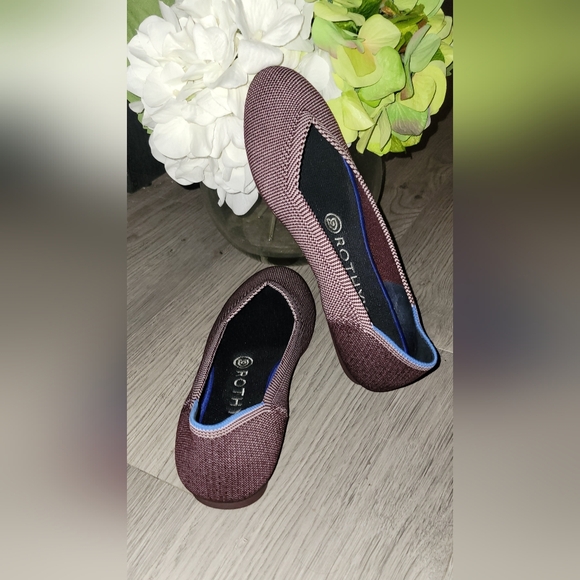 Rothy's The Flat Birdseye Plum Round Toe Flats, Women's Size 6.5, EU 37 - Picture 3 of 16